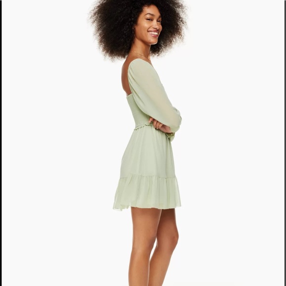 Wilfred Tempest Mini Dress   Pastel Sage Green - Picture 6 of 11